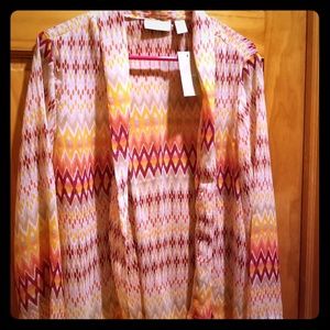 Delightfully bright sheer jacket NWT!